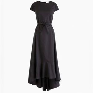 JCrew Black high low dress size xs